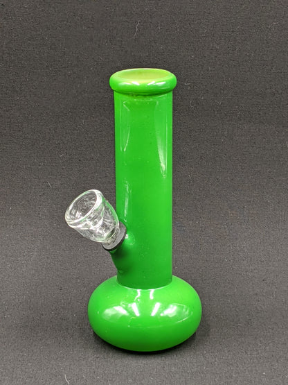 5" Glass Water Pipe Bong Gloss Round Bottom Green