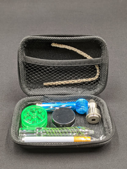 Metal/Glass Pipe Combo - 7 Piece Set 002