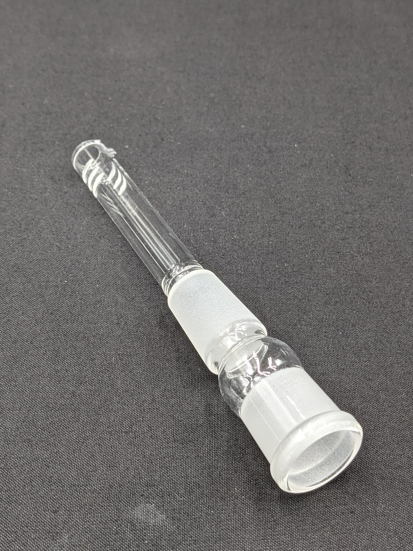 3" 6 Cut Glass Downstem 18MM Male to 18MM Female Opening