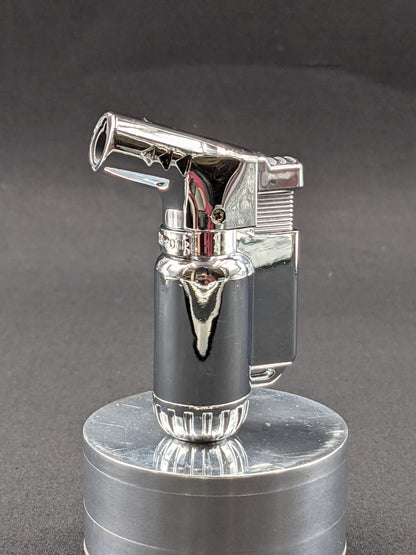 Jet Torch Windproof Butane Lighter Silver