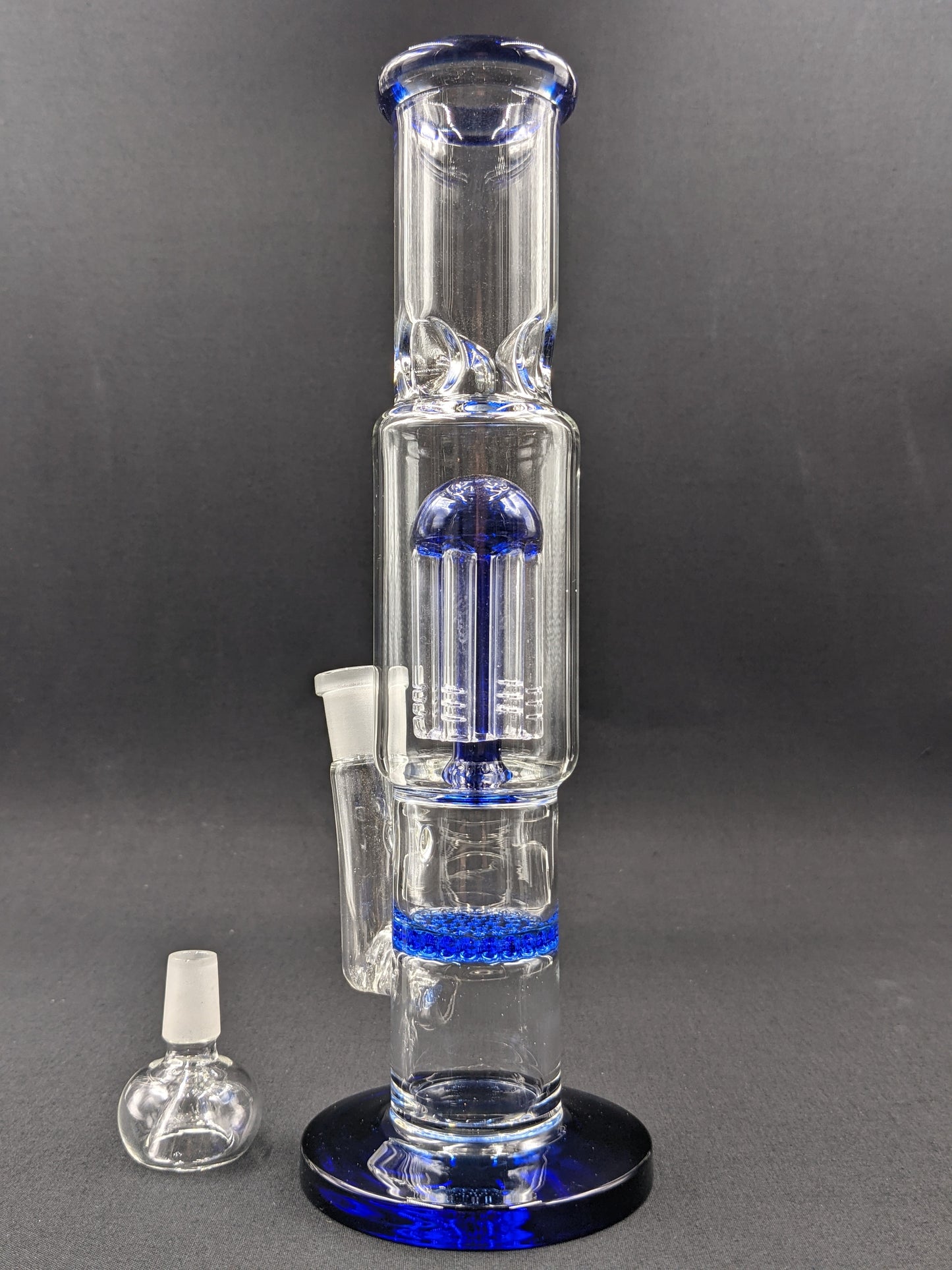 10" Glass Water Pipe Bong Thick Tree and Honeycomb Percs!!  BL