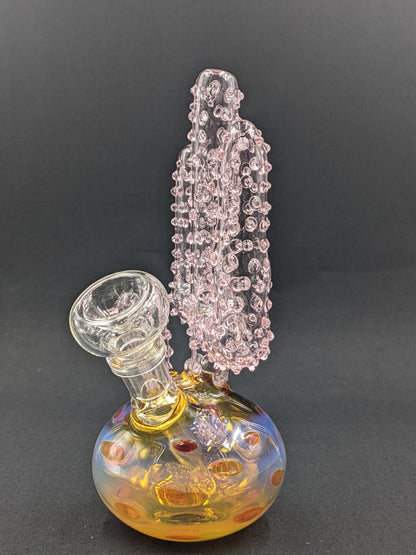 7" Glass Water Pipe Bong Cactus PK01