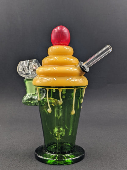 7" Glass Water Pipe Bong Ice Cream Sundae 01