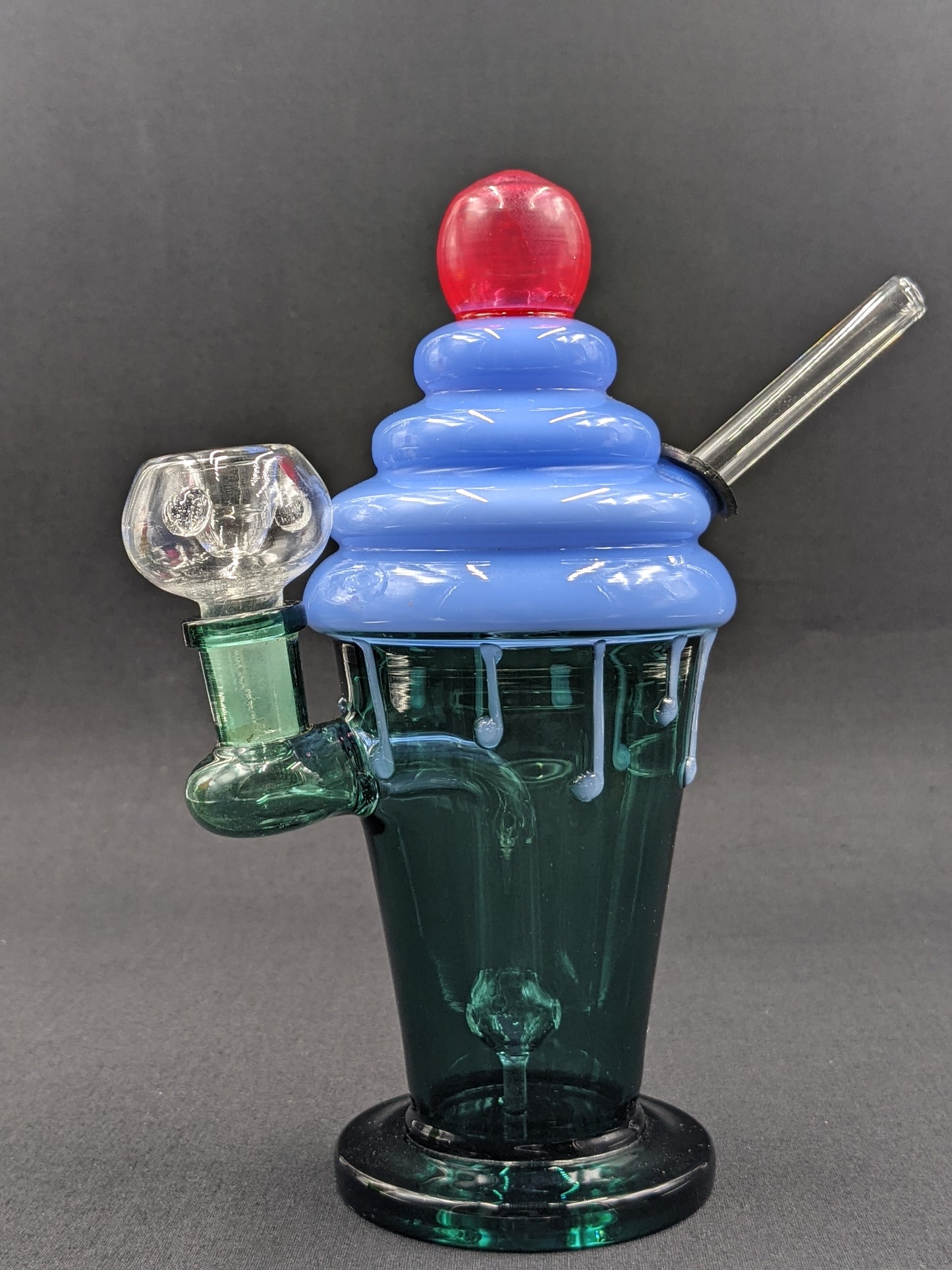 7" Glass Water Pipe Bong Ice Cream Sundae 02