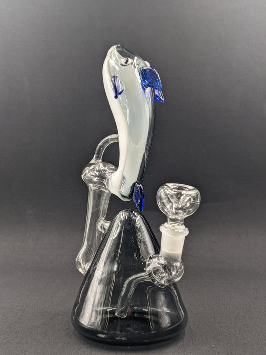 8.5" Glass Water Pipe Bong Fish02 Smoke