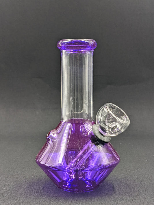 5" Glass Water Pipe Bong UFO Purple