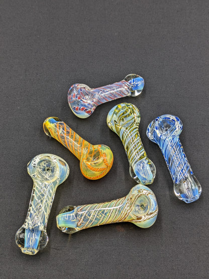 2 Pack of 3"-4" Glass Spoon Pipes