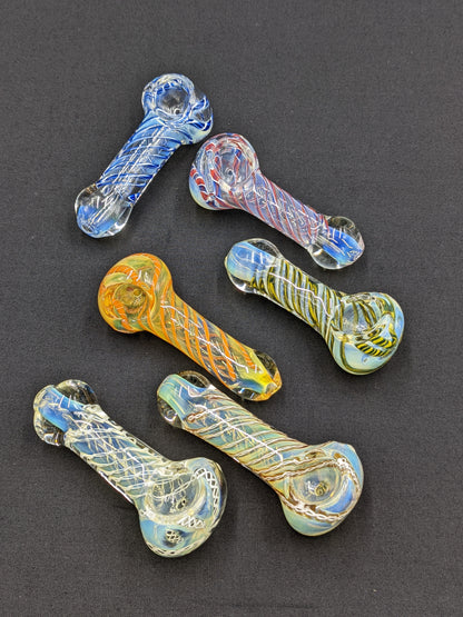 2 Pack of 3"-4" Glass Spoon Pipes