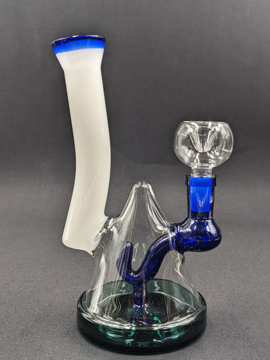 8" Glass Water Pipe Bong Pyramid 01