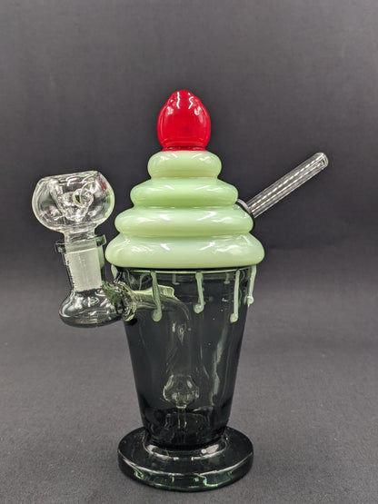 7" Glass Water Pipe Bong Ice Cream Sundae 04