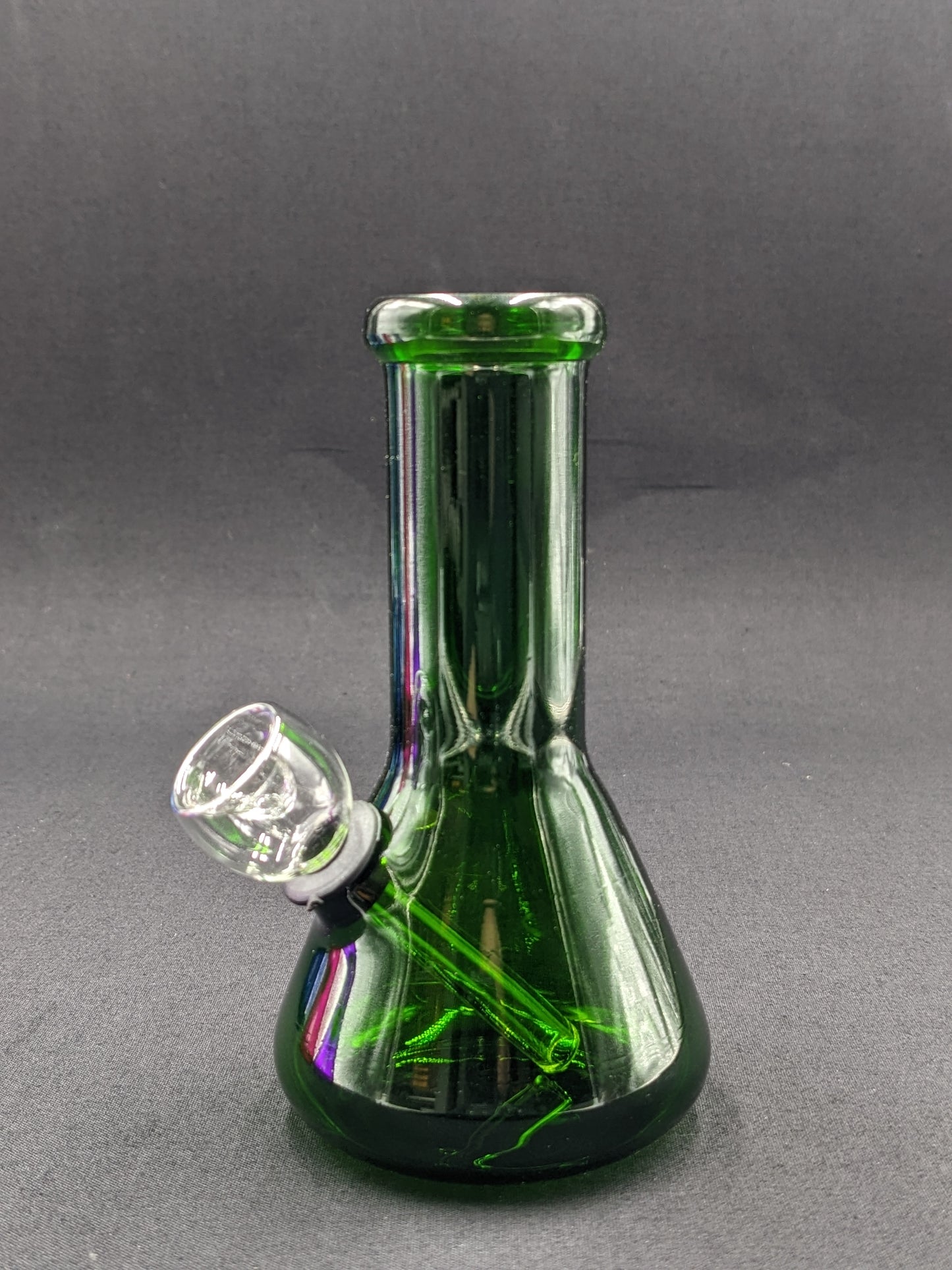 5" Glass Water Pipe Bong Green Beaker
