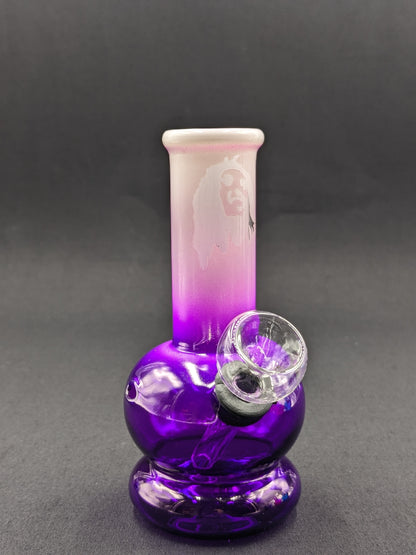 5" Glass Water Pipe Bong Purple Marley