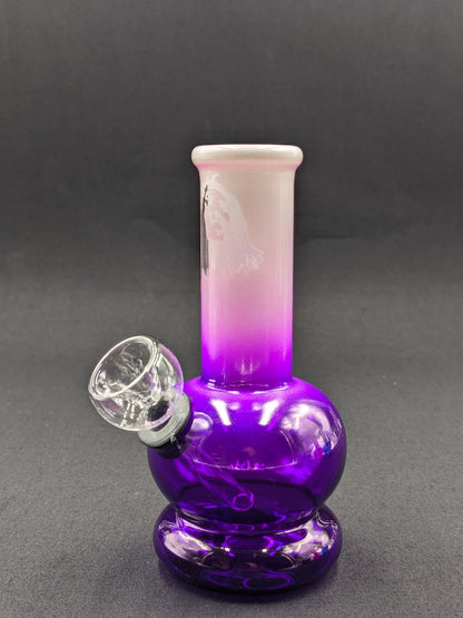 5" Glass Water Pipe Bong Purple Marley