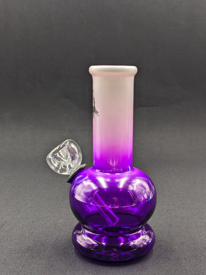 5" Glass Water Pipe Bong Purple Marley