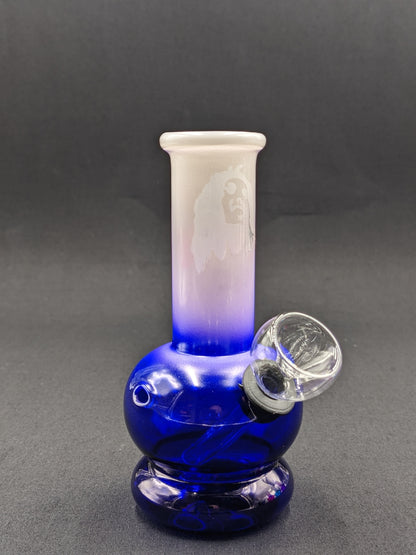 5" Glass Water Pipe Bong Blue Marley