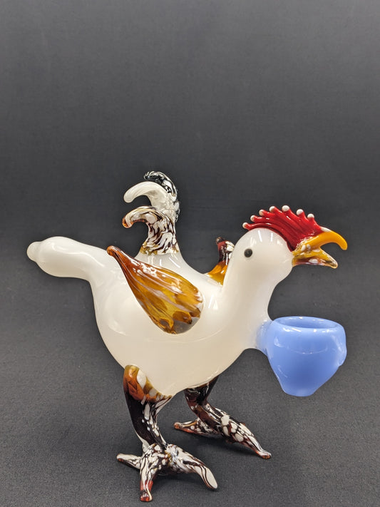 5.5" Glass Bowl Crazy Chicken Collection 03