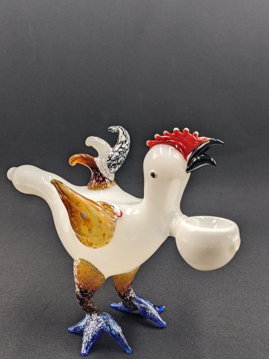 5.5" Glass Bowl Crazy Chicken Collection 05