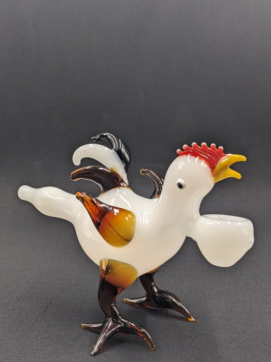 5.5" Glass Bowl Crazy Chicken Collection 09