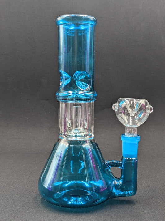 8" Glass Water Pipe Bong SL Sky + 5 FREE Screens