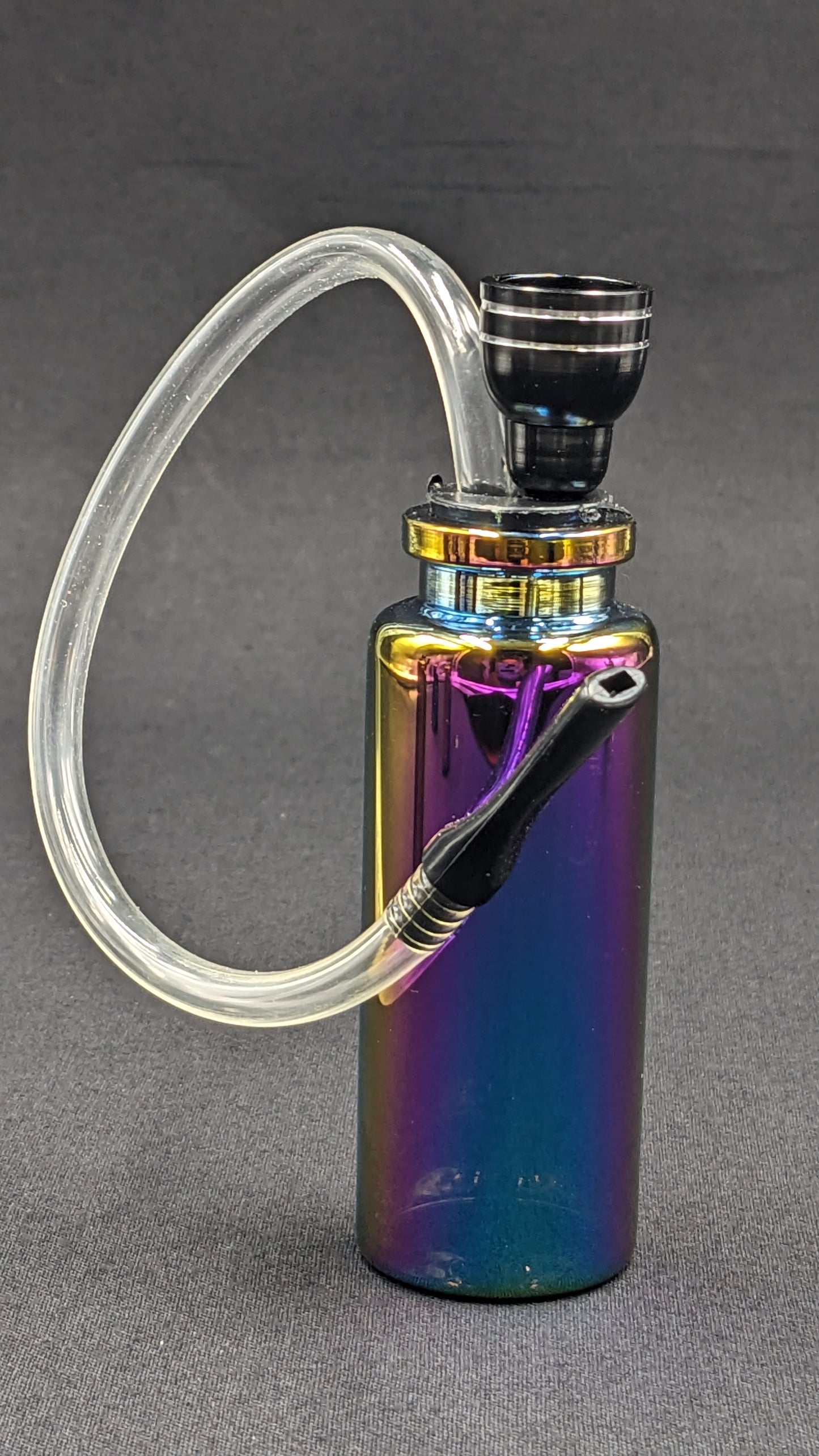 4" Water Pipe Bong w/ Hose Rainbow