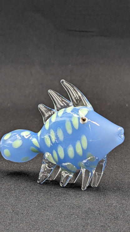 3" Glass One Hitter Fish 3D