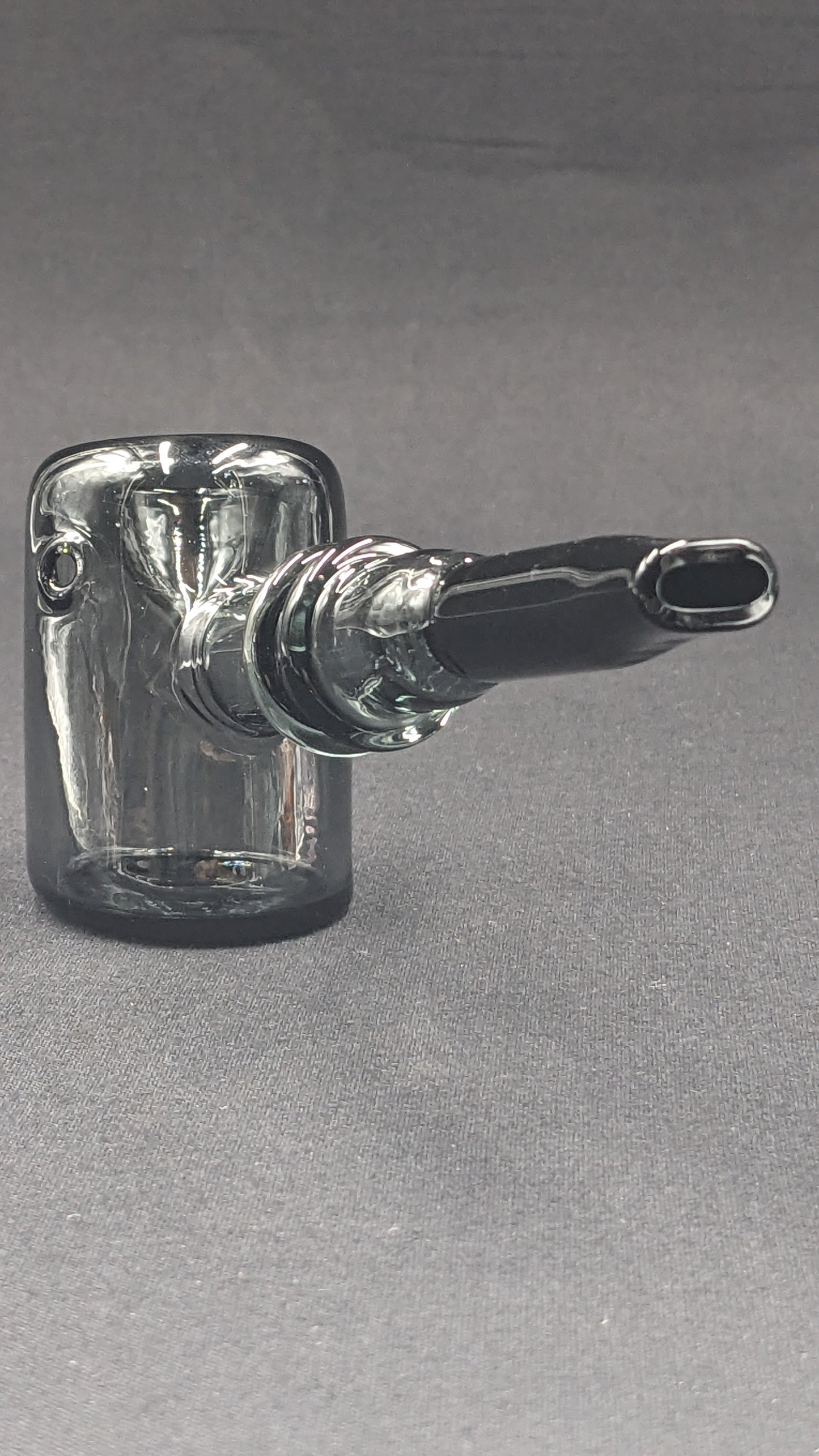 5.25" Glass Spoon Hammer Gray