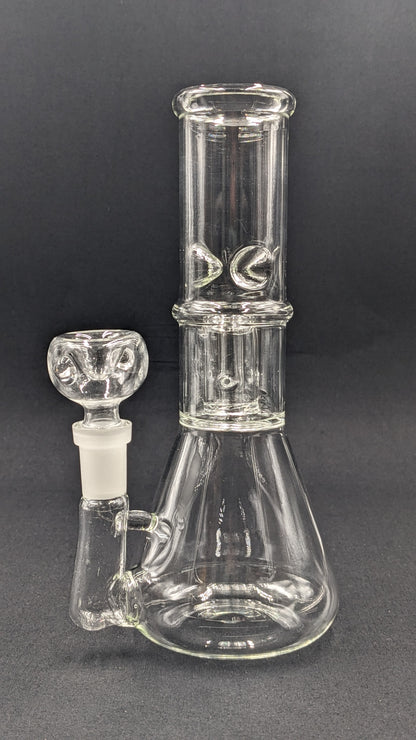 8" Glass Water Pipe Bong SL Clear + 5 FREE Screens