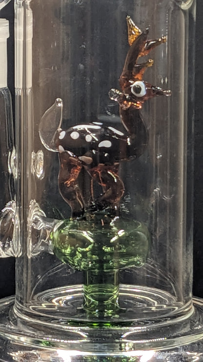 5.5" Glass Water Pipe Bong Dome Horned Creature