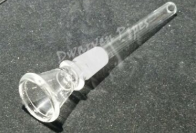 12" Glass Water Pipe Bong Blue Double Perc + 5 FREE Screens