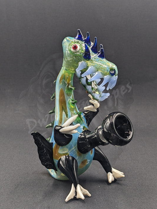 6.5" Glass Water Pipe Bong Monster Collection 09